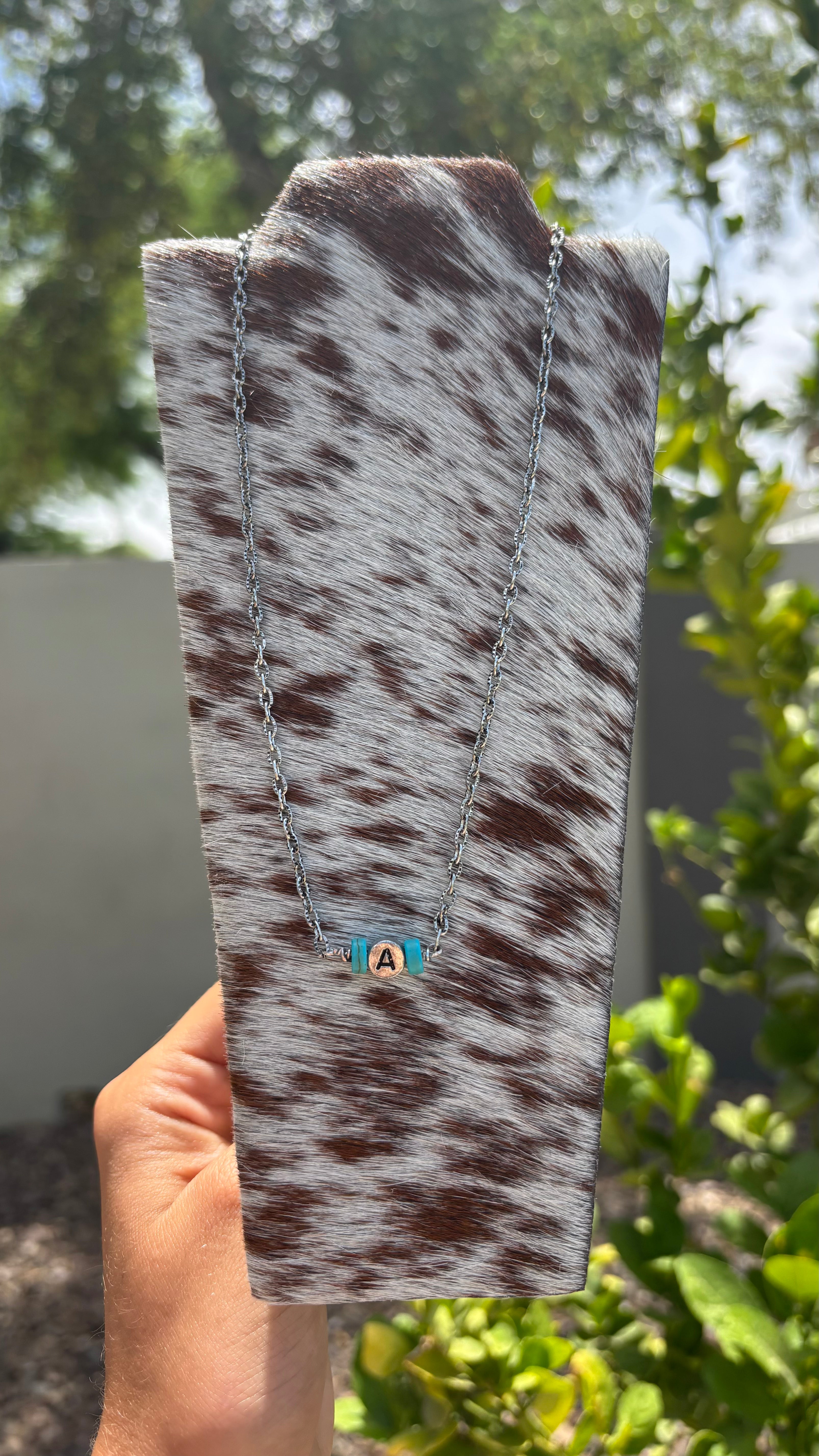 Custom initial necklace