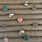 Pink Conch Heart Ring