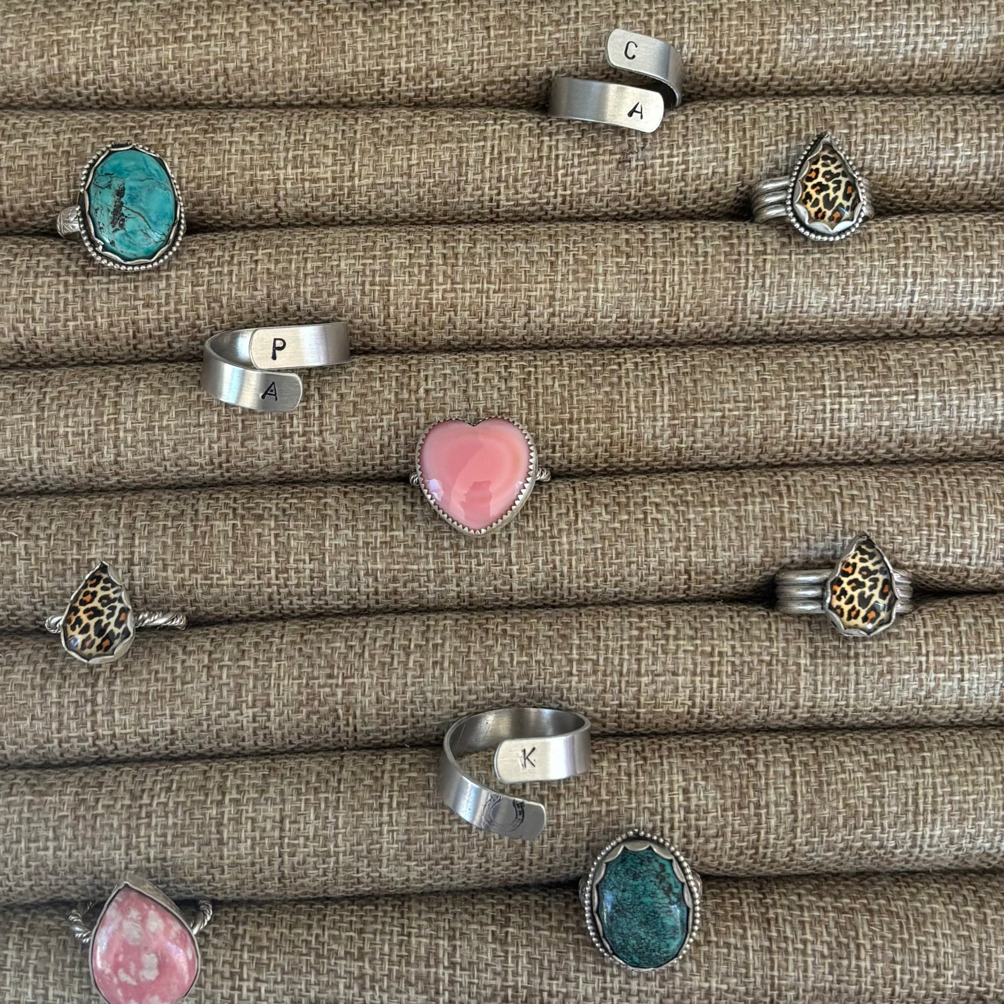 Pink Conch Heart Ring