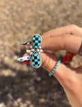 Turquoise, Checkered ring