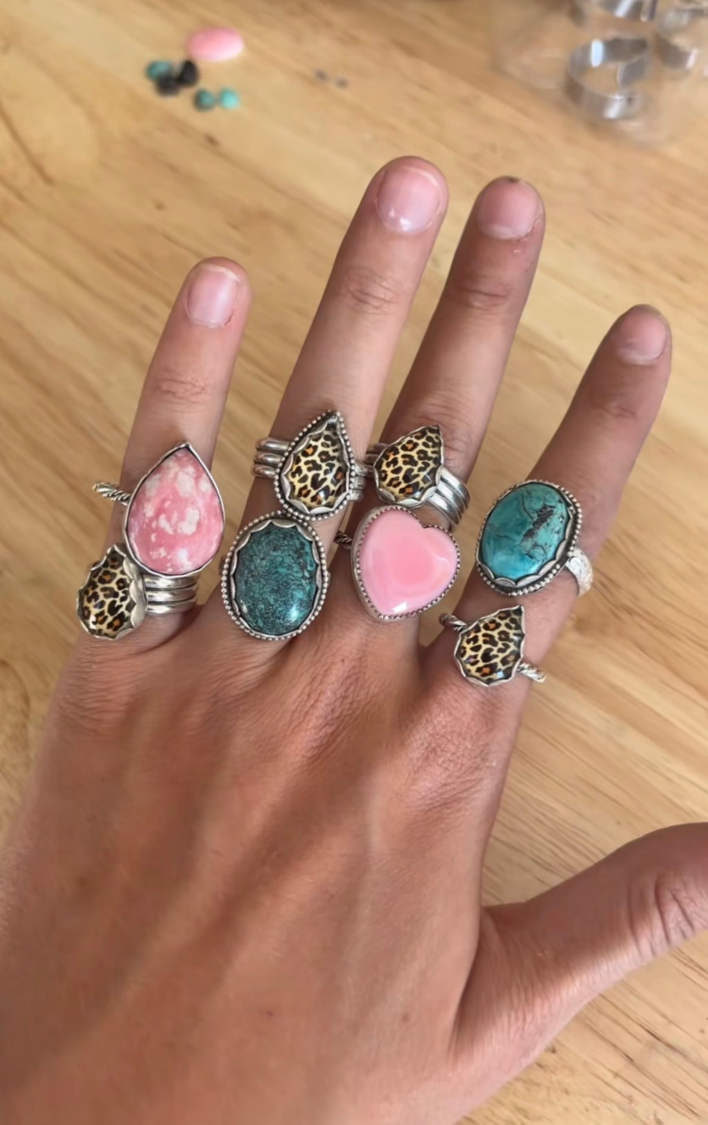 Cheetah print ring