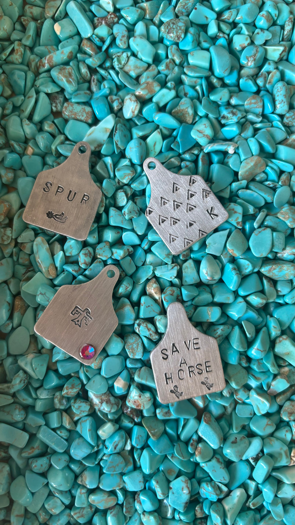 Save A Horse Cow Tag Necklace