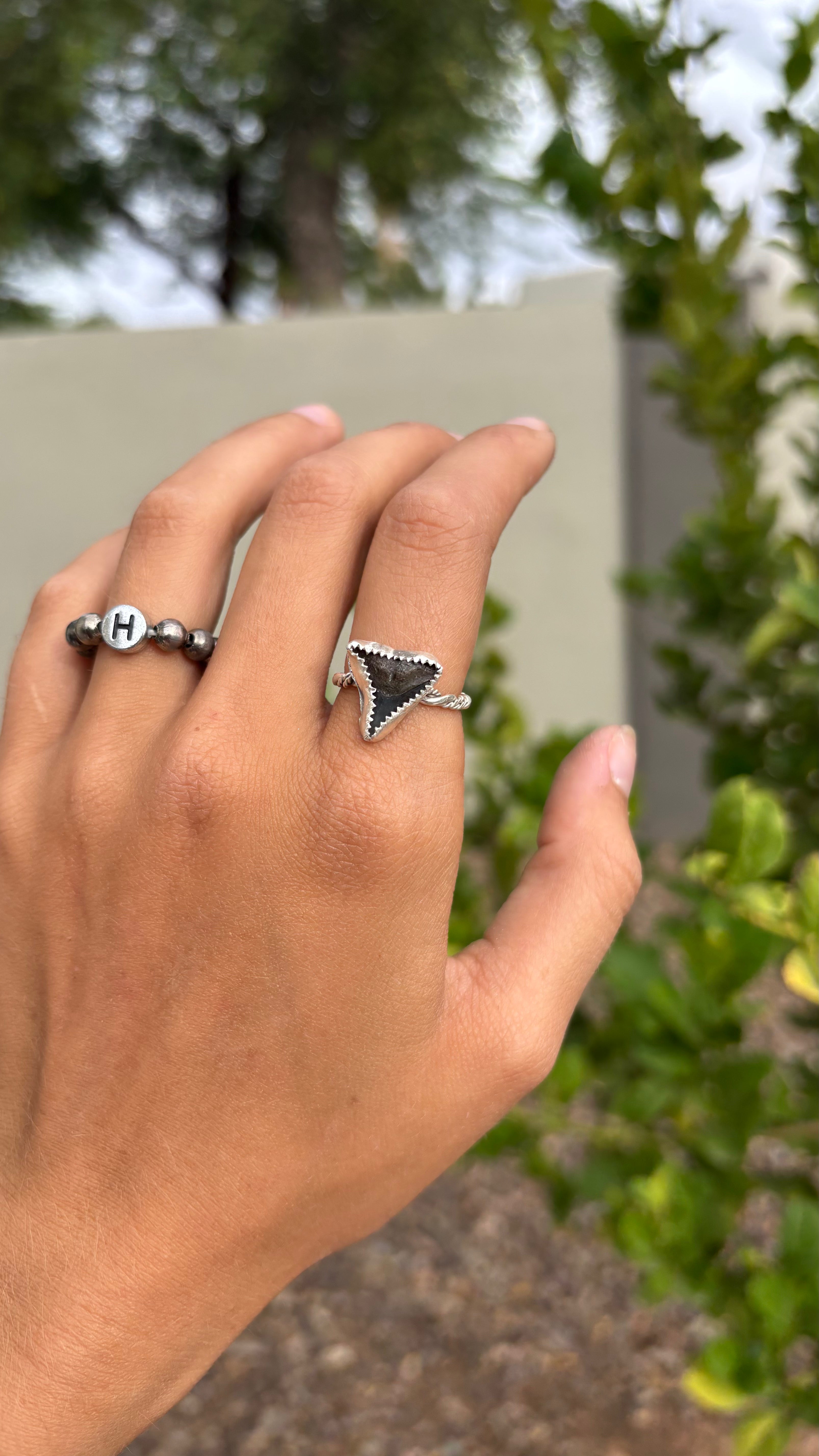 Sharktooth ring, size 6
